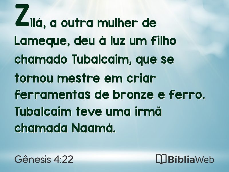 Gênesis 4:22 em imagem para compartilhar