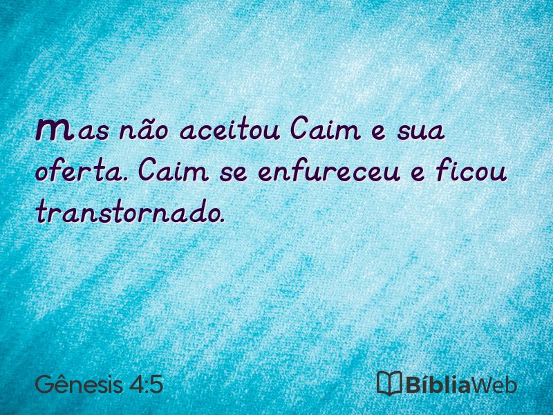 Gênesis 4:5 em imagem para compartilhar