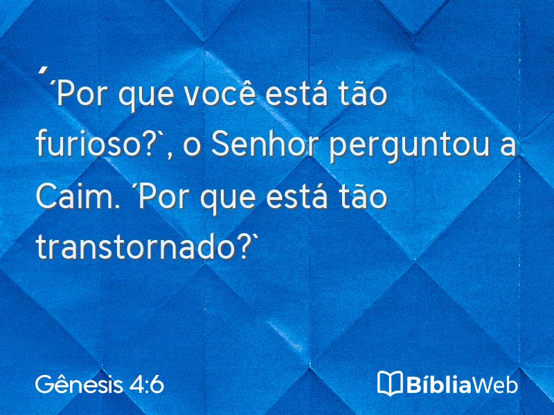 Gênesis 4:6 em imagem para compartilhar