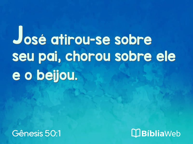 Gênesis 50:1 em imagem para compartilhar