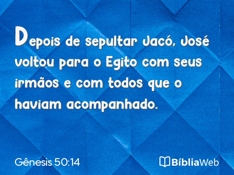 Gênesis 50:14 em imagem para compartilhar