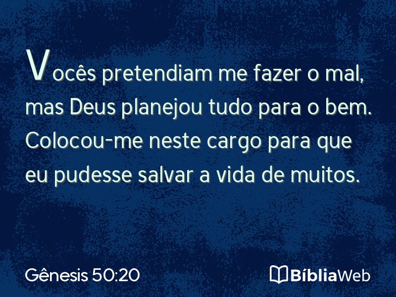 Gênesis 50:20 em imagem para compartilhar