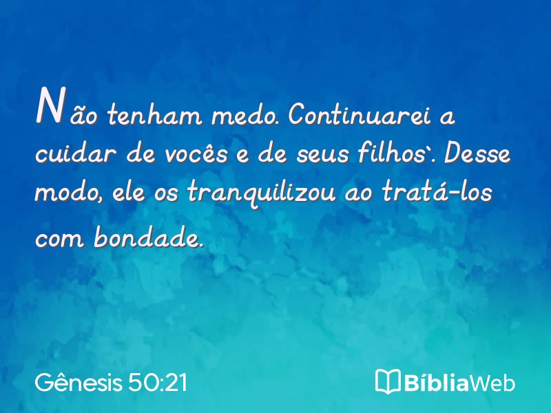 Gênesis 50:21 em imagem para compartilhar
