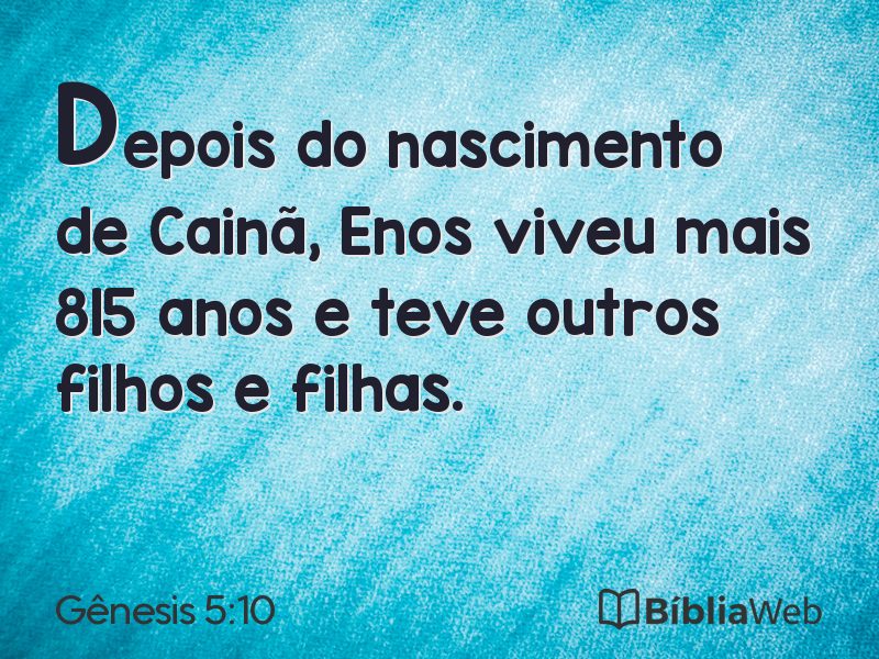 Gênesis 5:10 em imagem para compartilhar