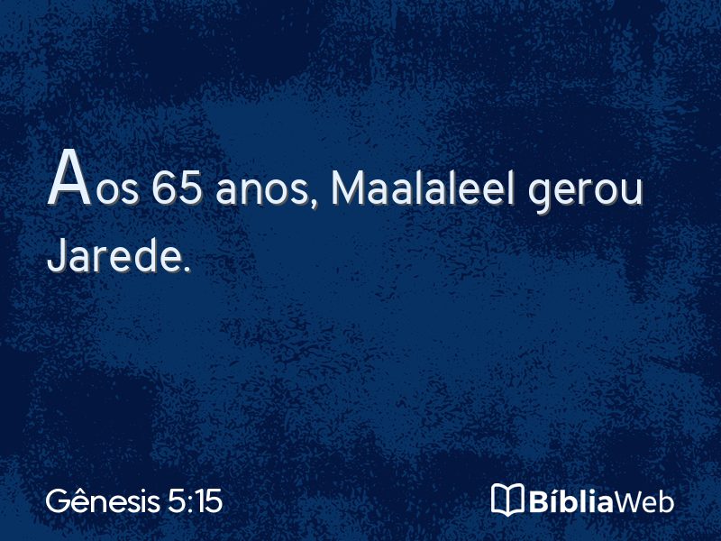 Gênesis 5:15 em imagem para compartilhar