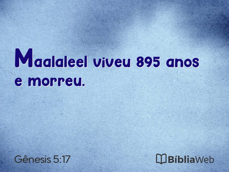 Gênesis 5:17 em imagem para compartilhar