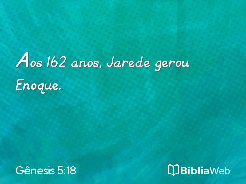 Gênesis 5:18 em imagem para compartilhar