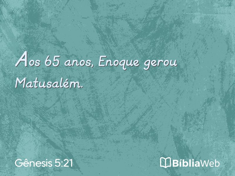 Gênesis 5:21 em imagem para compartilhar