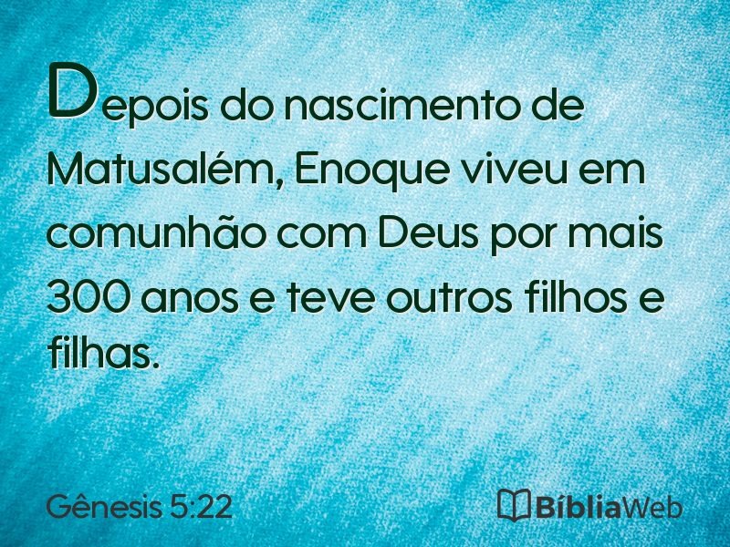 Gênesis 5:22 em imagem para compartilhar