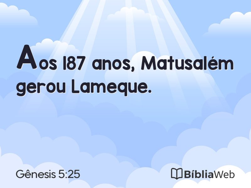 Gênesis 5:25 em imagem para compartilhar