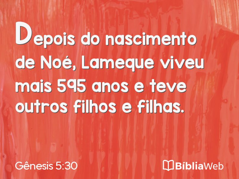 Gênesis 5:30 em imagem para compartilhar