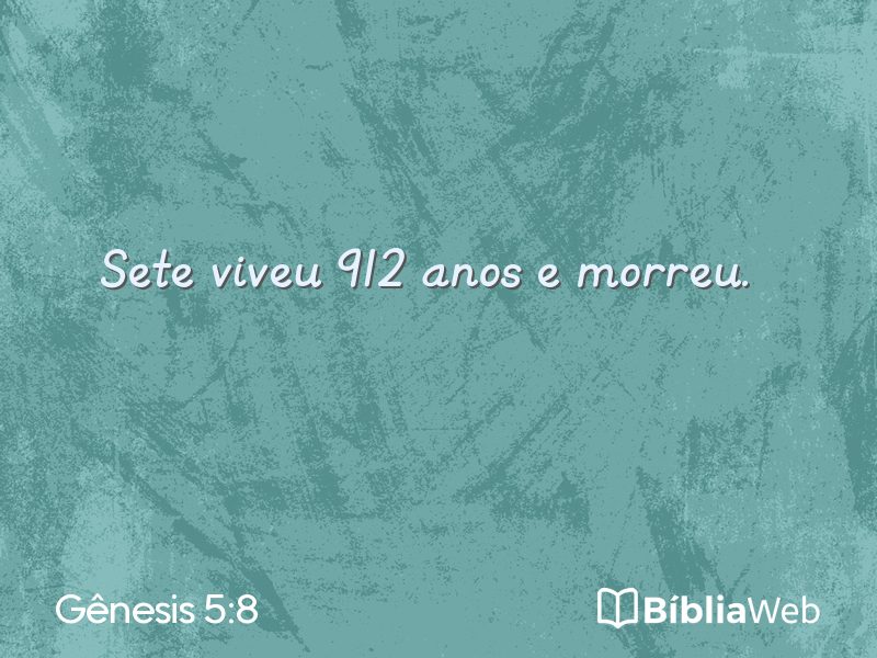 Gênesis 5:8 em imagem para compartilhar