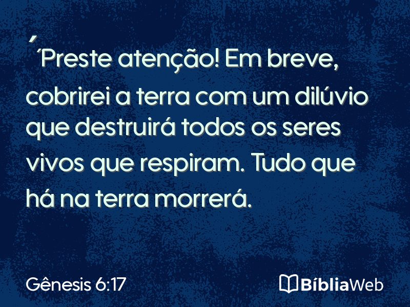 Gênesis 6:17 em imagem para compartilhar