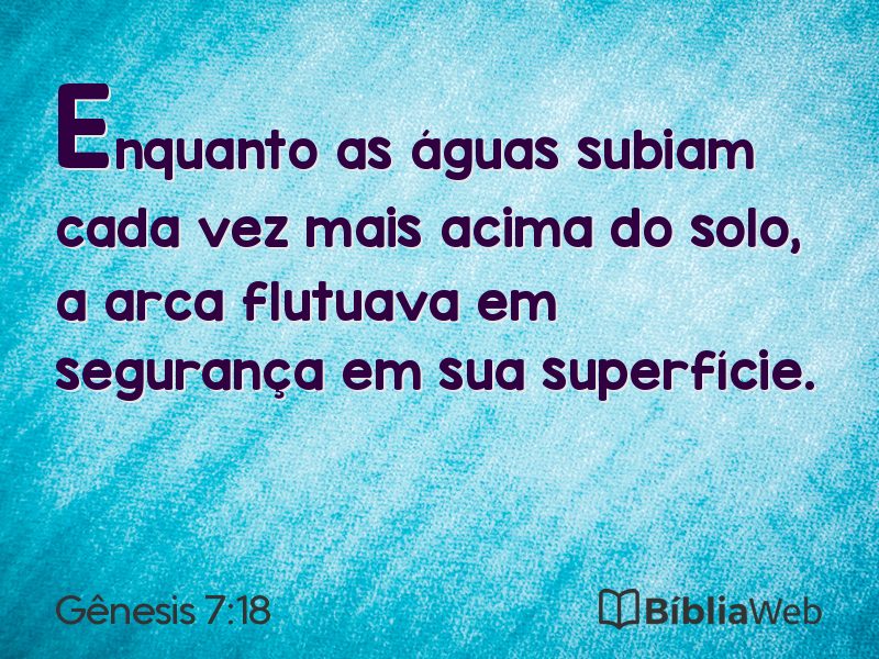 Gênesis 7:18 em imagem para compartilhar