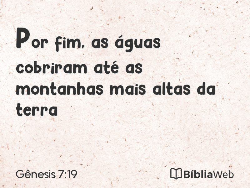 Gênesis 7:19 em imagem para compartilhar