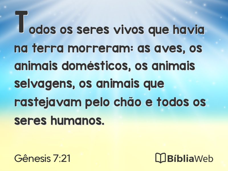 Gênesis 7:21 em imagem para compartilhar