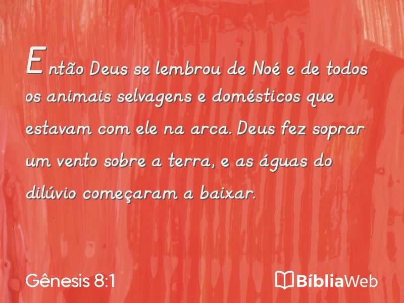 Gênesis 8:1 em imagem para compartilhar