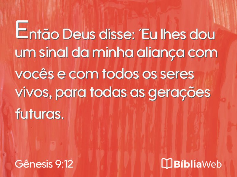 Gênesis 9:12 em imagem para compartilhar