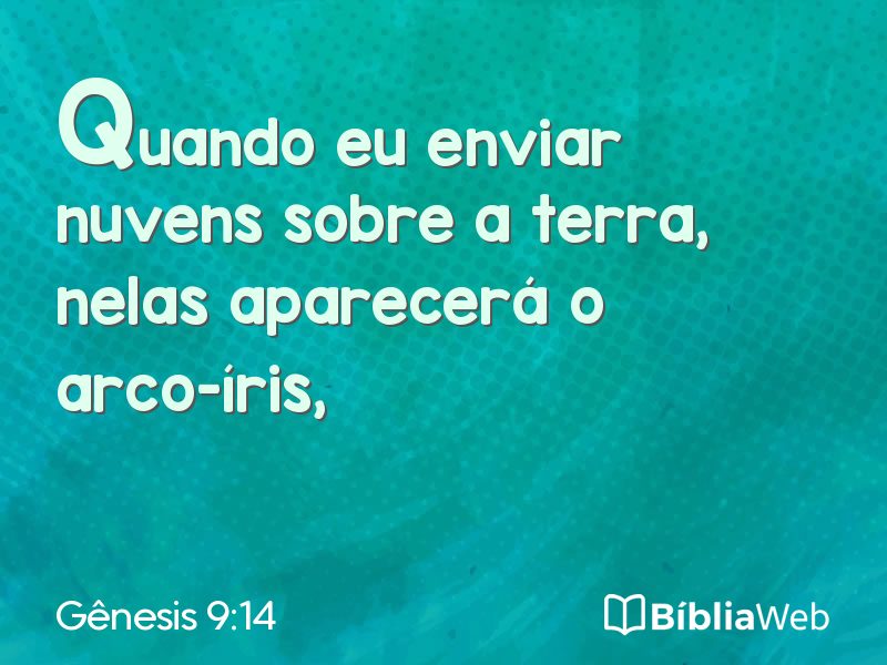 Gênesis 9:14 em imagem para compartilhar