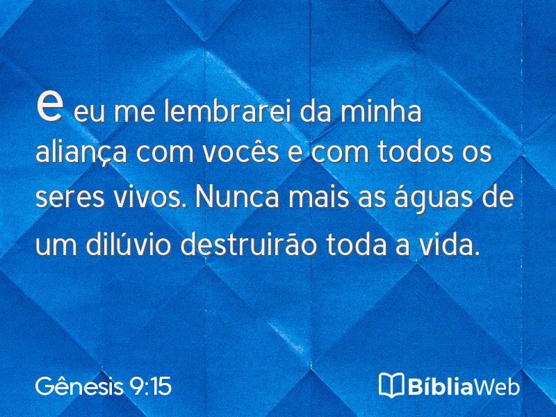 Gênesis 9:15 em imagem para compartilhar