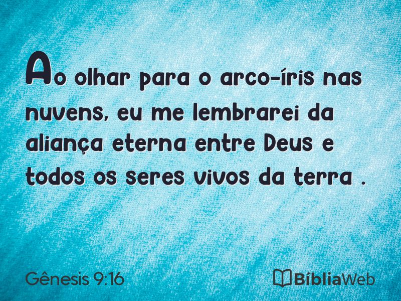 Gênesis 9:16 em imagem para compartilhar