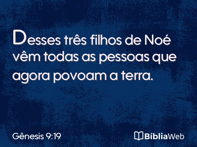 Gênesis 9:19 em imagem para compartilhar