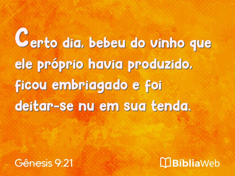 Gênesis 9:21 em imagem para compartilhar