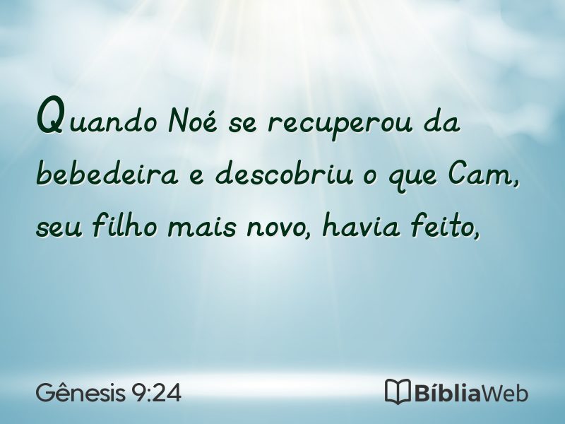 Gênesis 9:24 em imagem para compartilhar