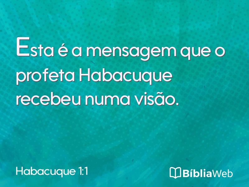 Habacuque 1:1 em imagem para compartilhar