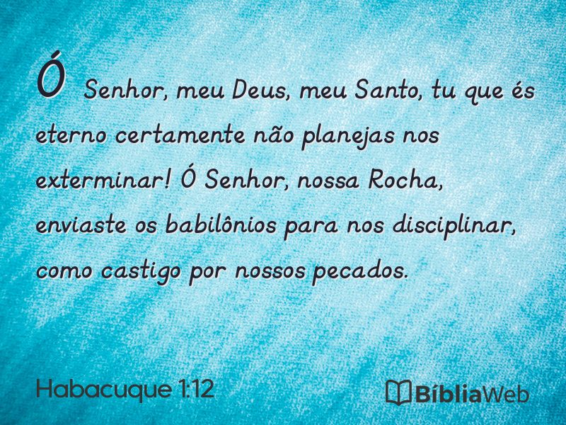Habacuque 1:12 em imagem para compartilhar