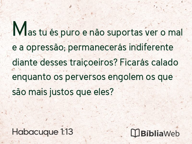 Habacuque 1:13 em imagem para compartilhar