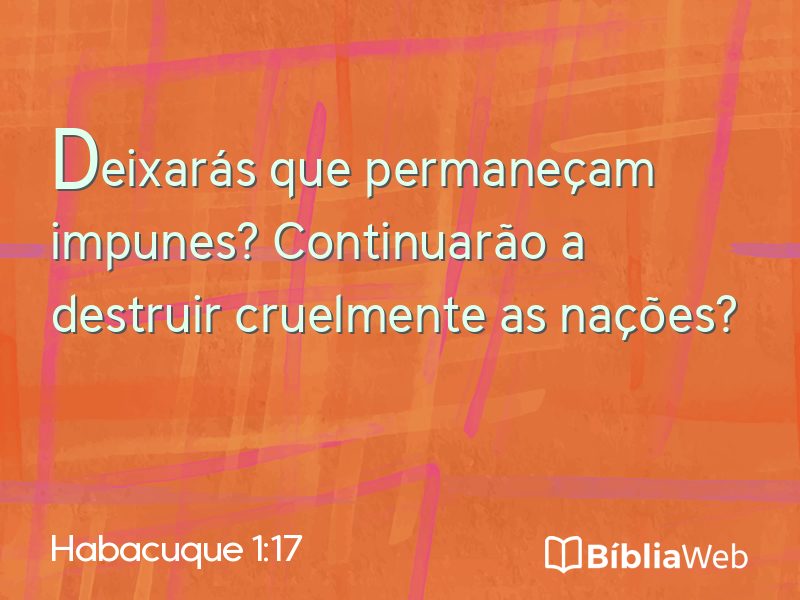 Habacuque 1:17 em imagem para compartilhar