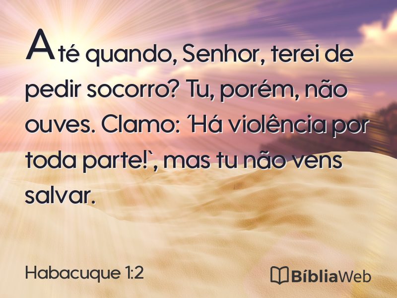 Habacuque 1:2 em imagem para compartilhar