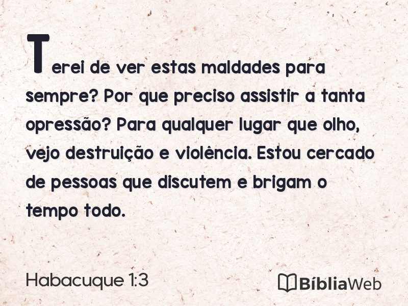 Habacuque 1:3 em imagem para compartilhar