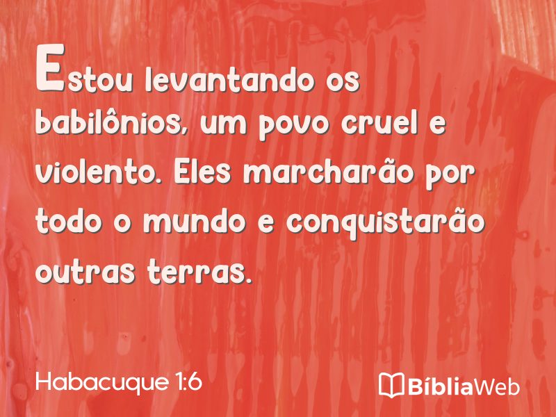 Habacuque 1:6 em imagem para compartilhar
