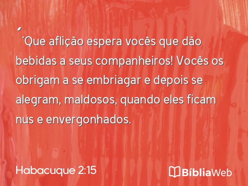 Habacuque 2:15 em imagem para compartilhar