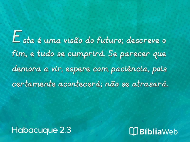 Habacuque 2:3 em imagem para compartilhar