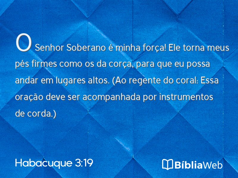 Habacuque 3:19 em imagem para compartilhar
