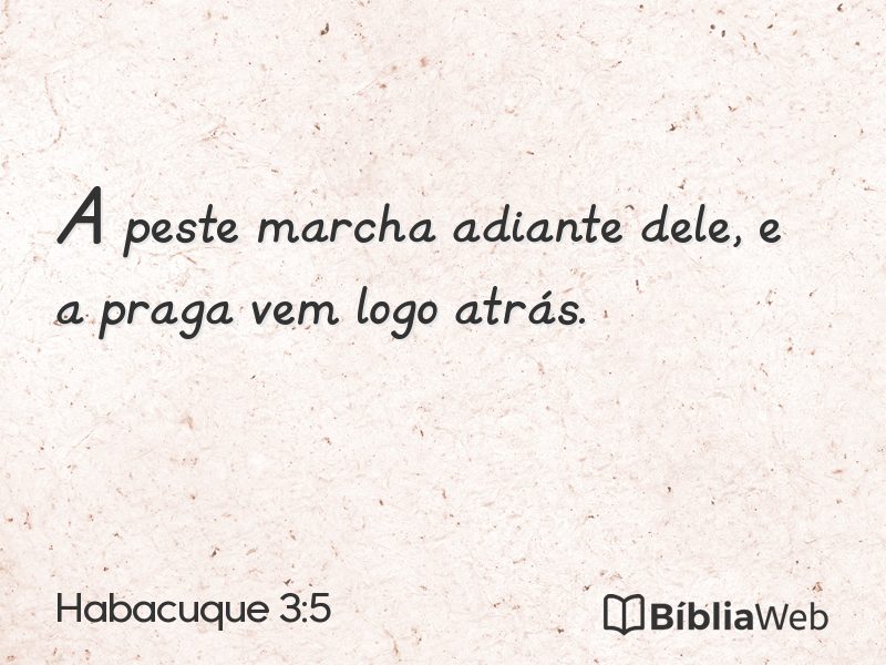 Habacuque 3:5 em imagem para compartilhar