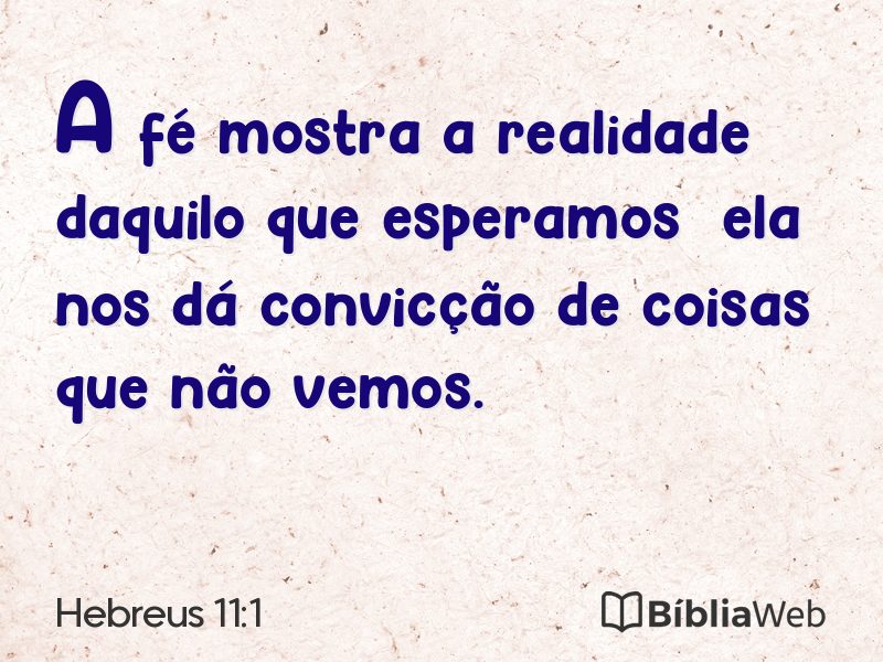 Hebreus 11:1 em imagem para compartilhar
