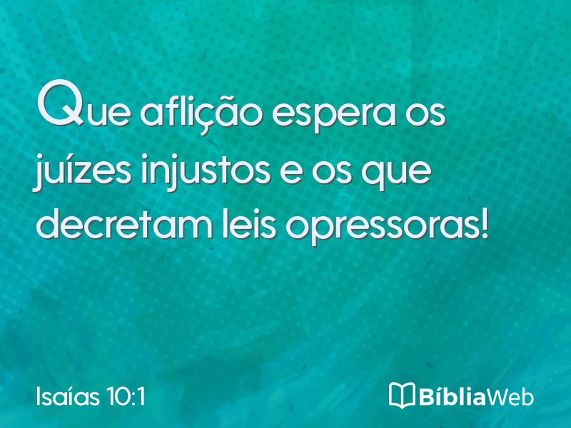 Isaías 10:1 em imagem para compartilhar