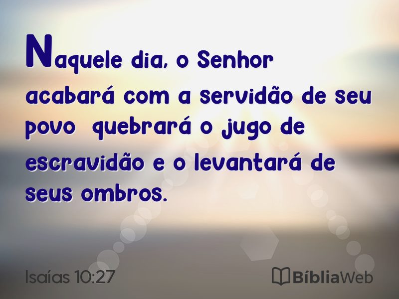 Isaías 10:27 em imagem para compartilhar