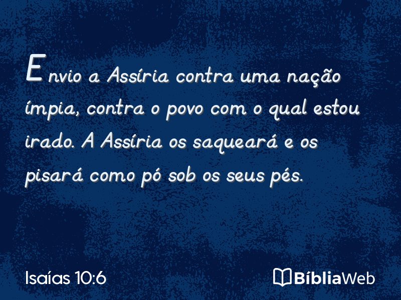 Isaías 10:6 em imagem para compartilhar