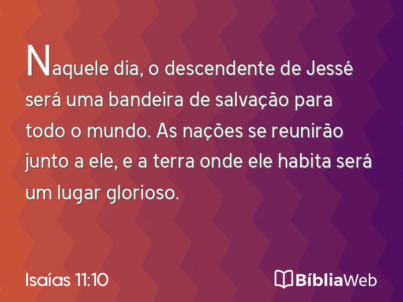 Isaías 11:10 em imagem para compartilhar