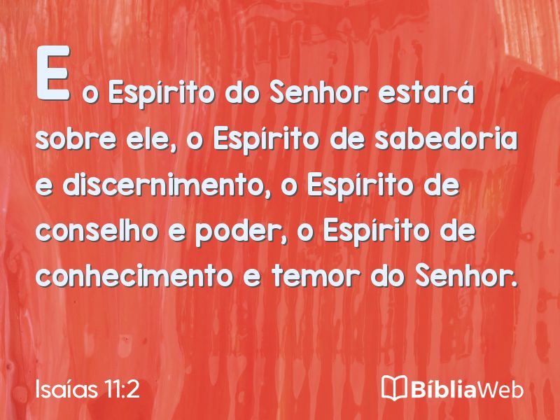 Isaías 11:2 em imagem para compartilhar