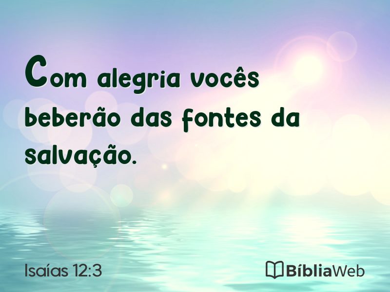 Isaías 12:3 em imagem para compartilhar