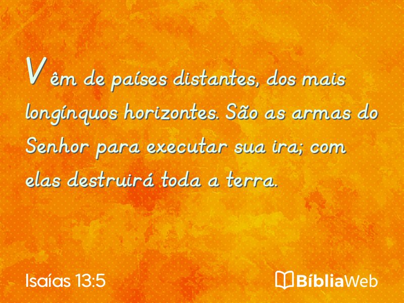 Isaías 13:5 em imagem para compartilhar
