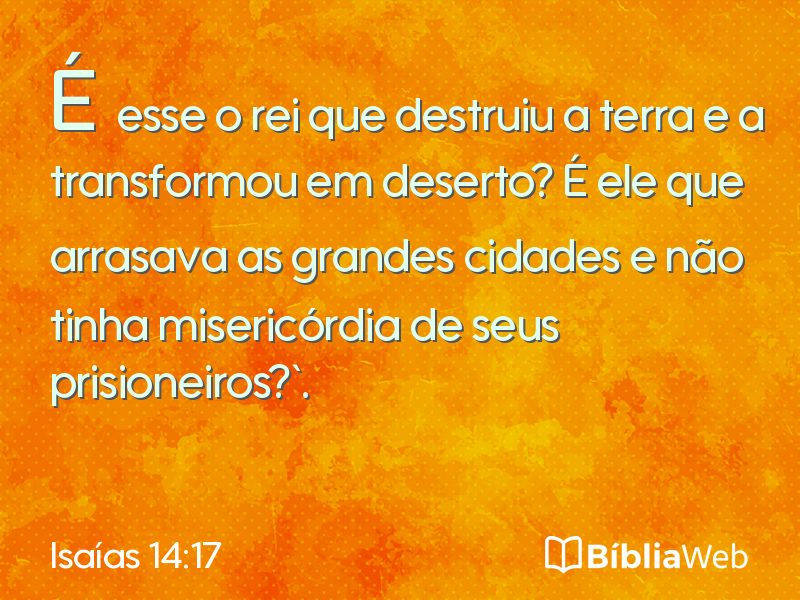 Isaías 14:17 em imagem para compartilhar