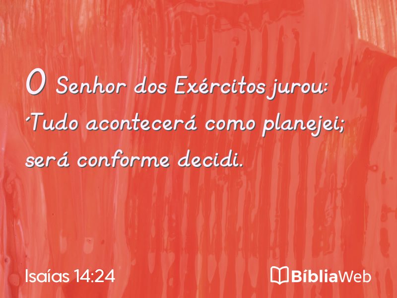 Isaías 14:24 em imagem para compartilhar