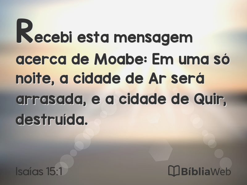 Isaías 15:1 em imagem para compartilhar